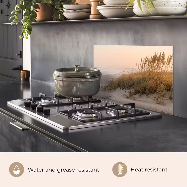 Kitchen splashback for hob - Dune landscape - Sunset - Beach — 2