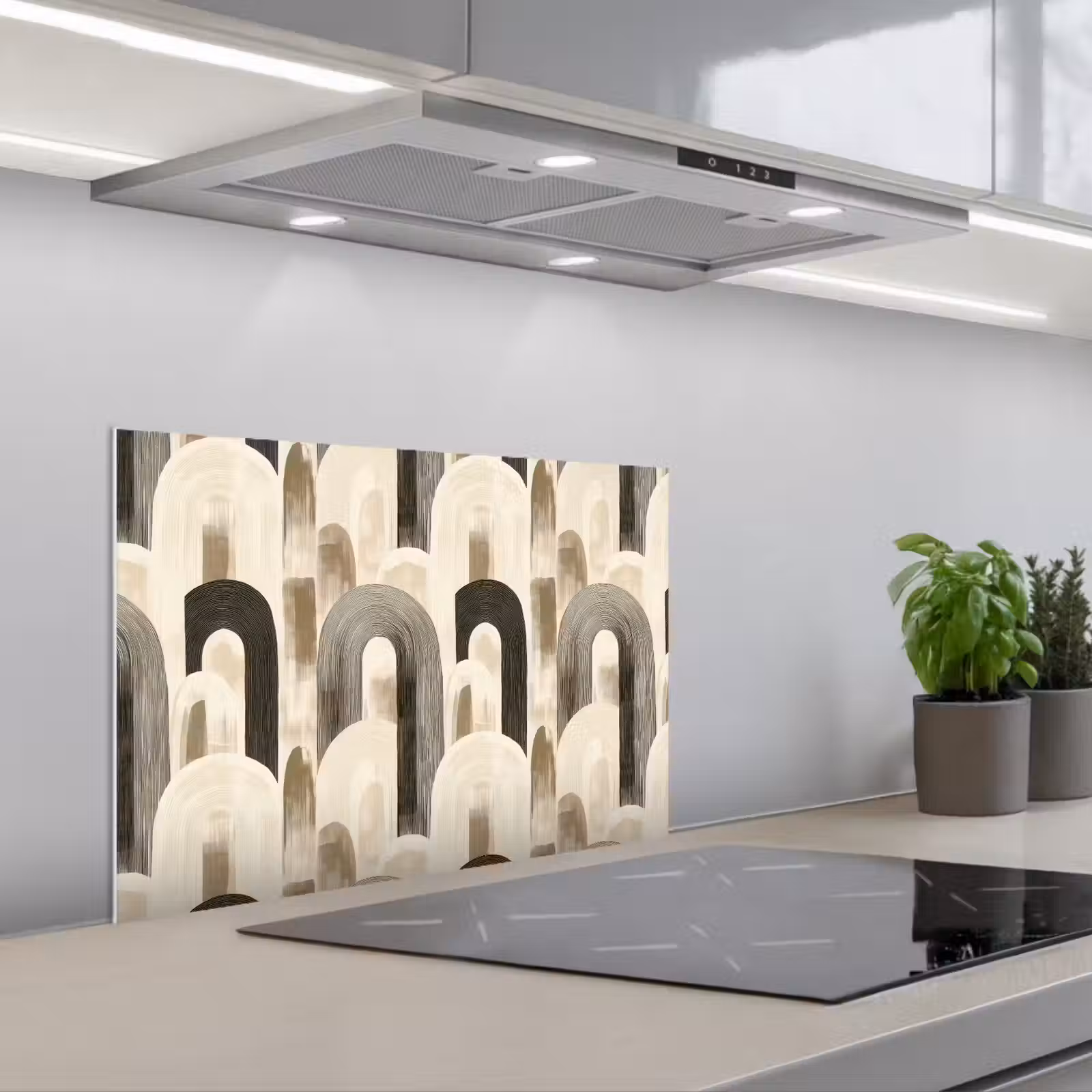 Kitchen splashback for hob - Abstract - Pattern - Arches — 1