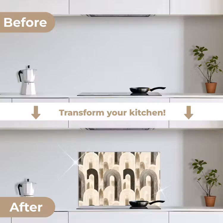 Kitchen splashback for hob - Abstract - Pattern - Arches — 7