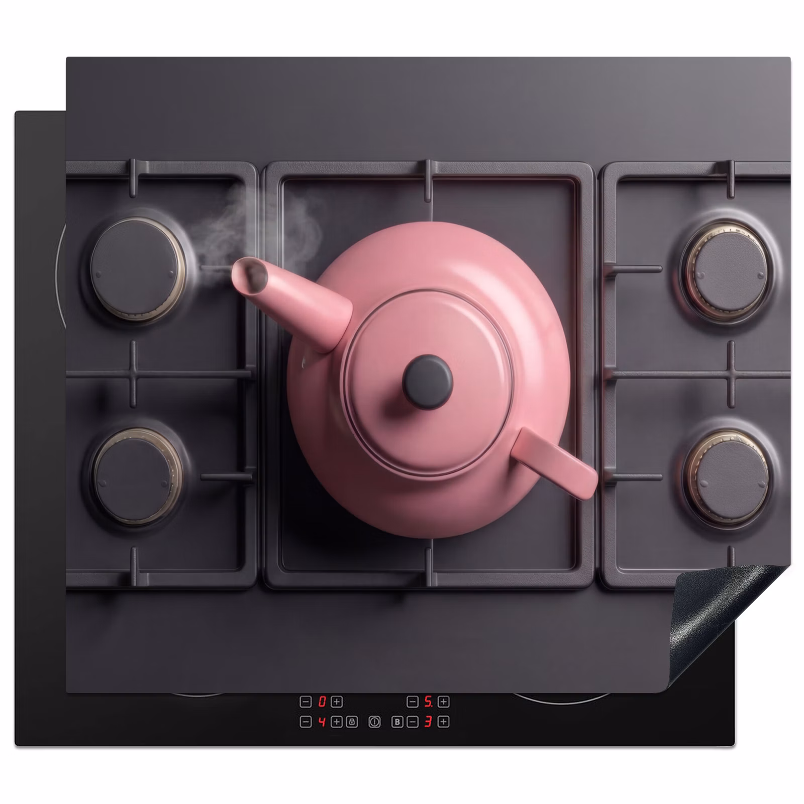 Induction hob protector - Stove - Kettle - Pink — 1