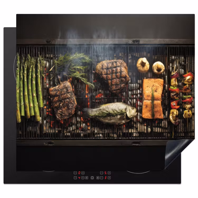 Induction hob protector - Barbecue - Grilling - Food — 1