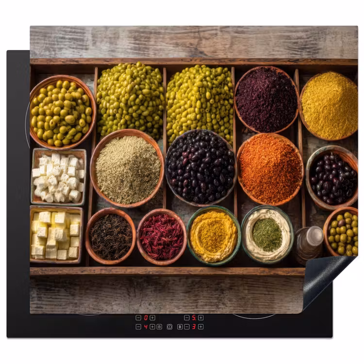 Induction hob protector - Herbs - Spices - Olives — 1