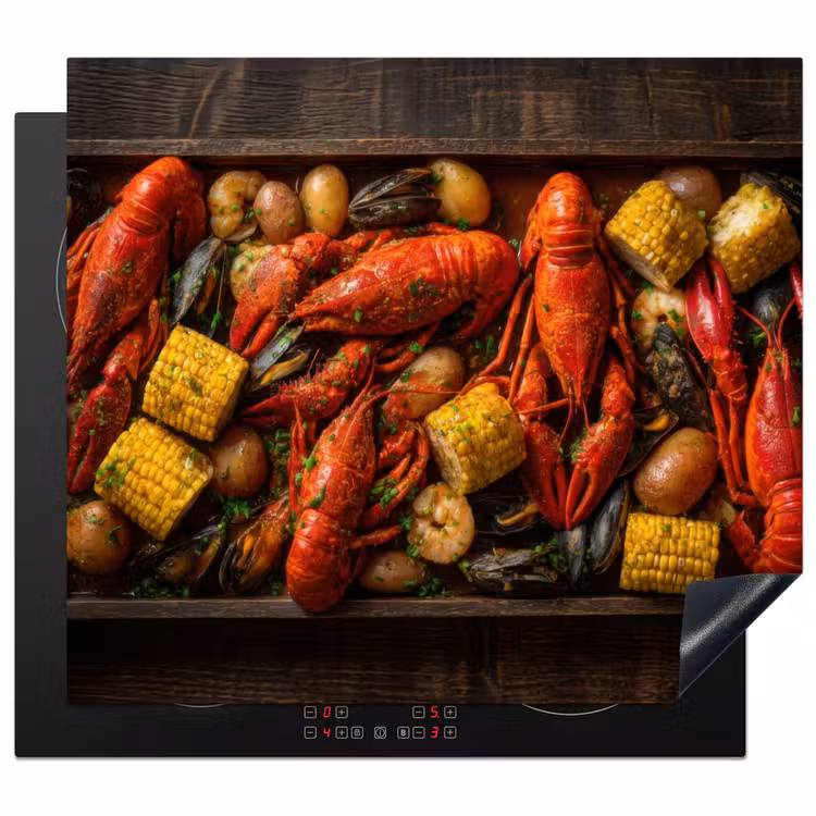 Induction hob protector - Lobster - Vegetables - Food — 1