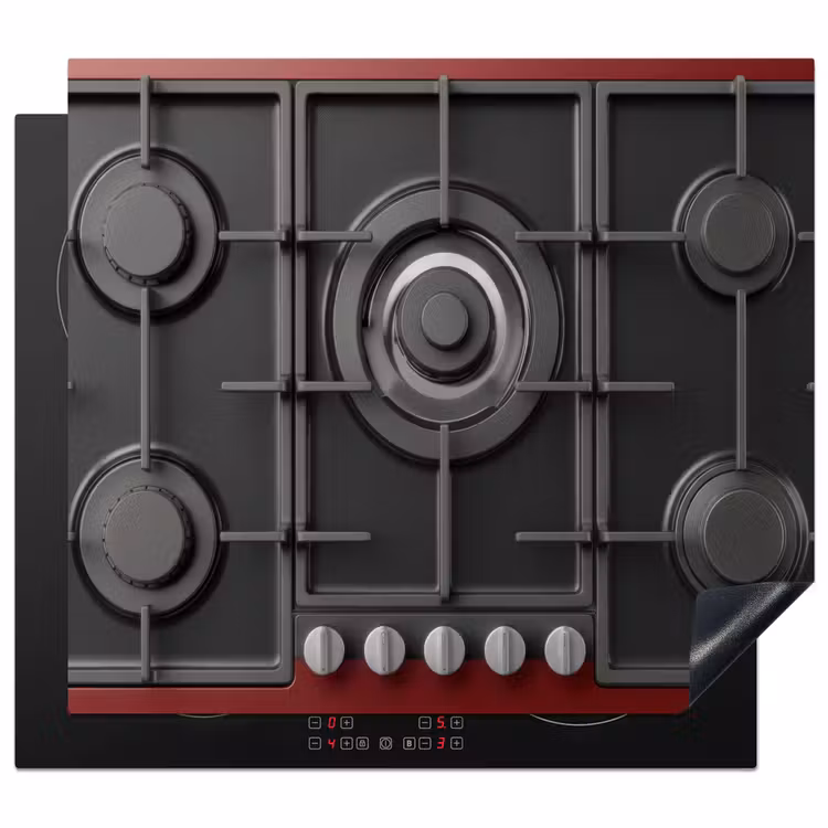Induction hob protector - Stove - Gas Burner - Red — 1