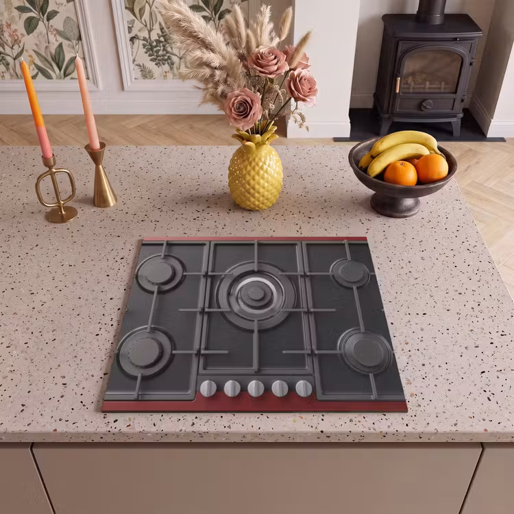 Induction hob protector - Stove - Gas Burner - Red — 3