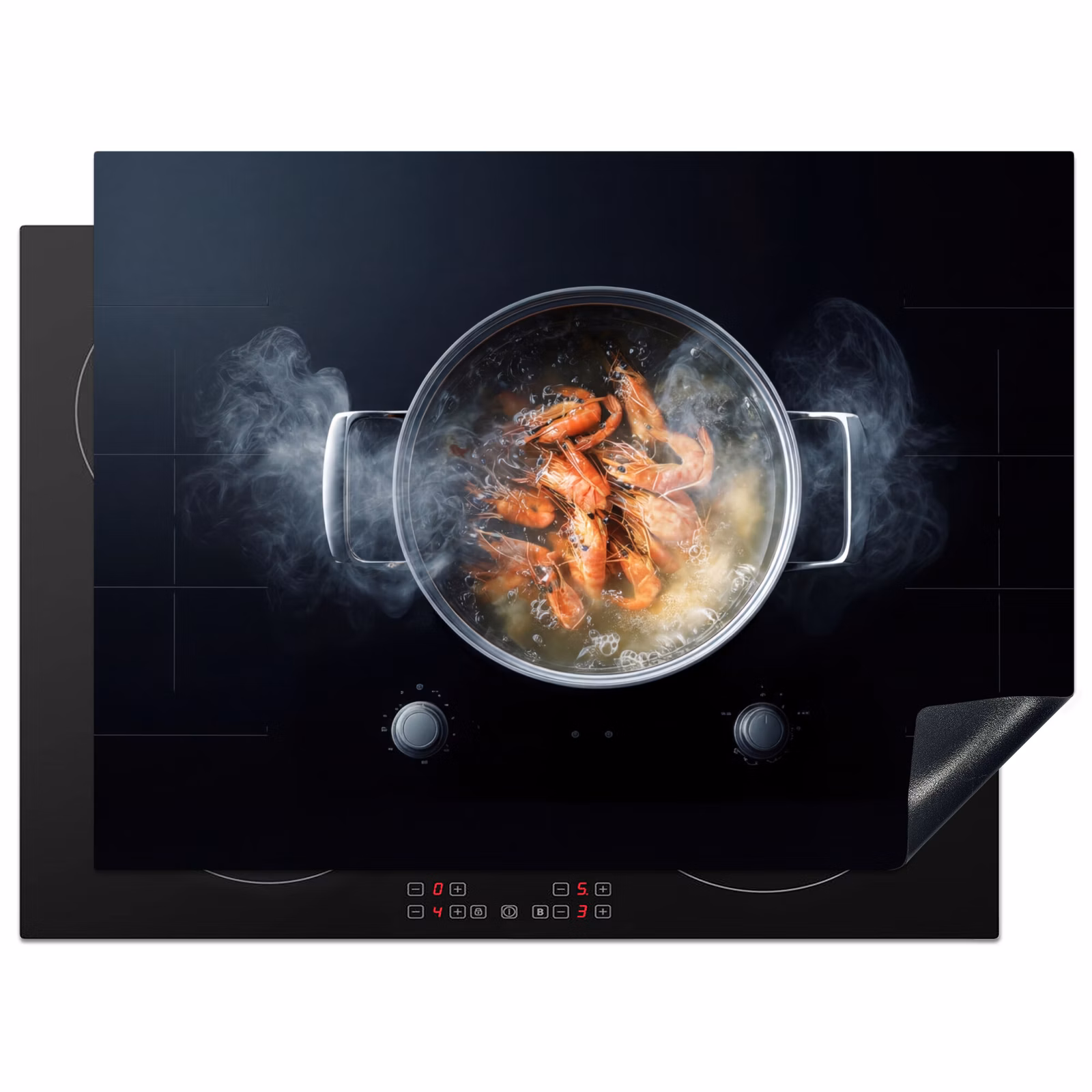 Induction hob protector - Cooking - Shrimp - Pan — 1