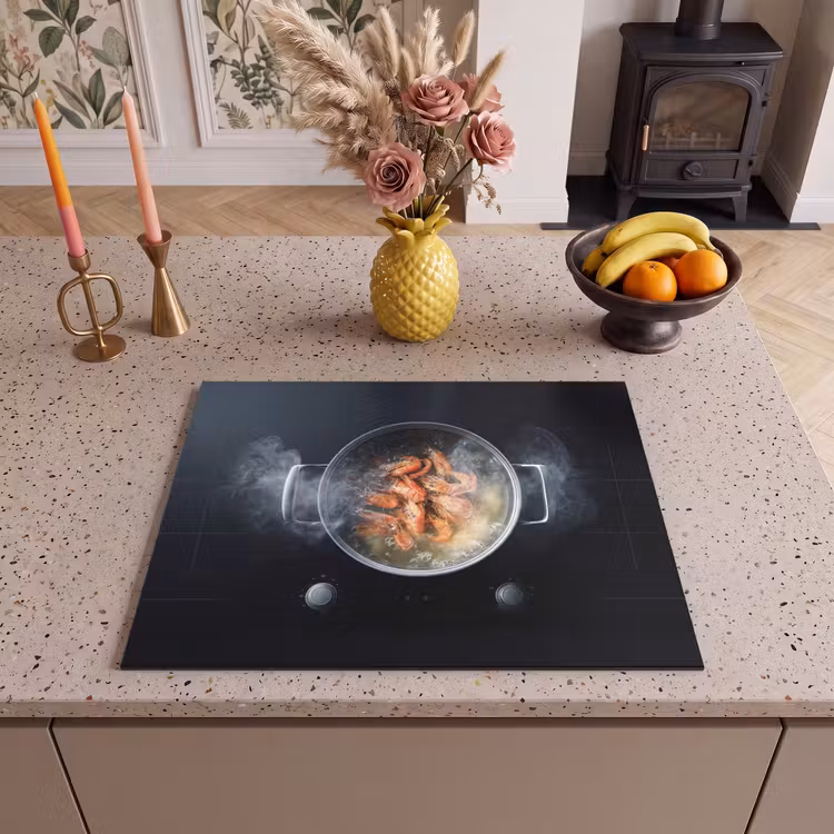Induction hob protector - Cooking - Shrimp - Pan — 3