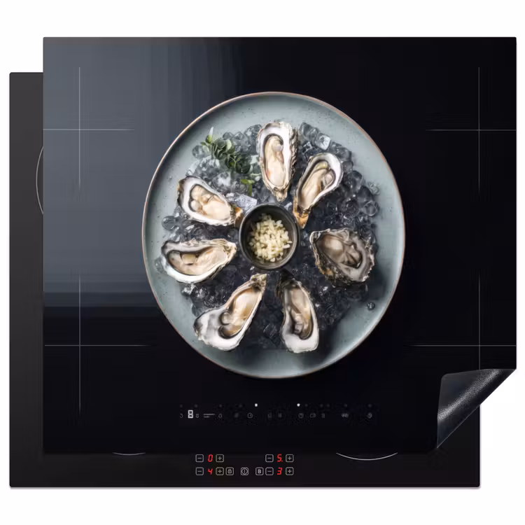 Induction hob protector - Oysters - Cooker - Black — 1