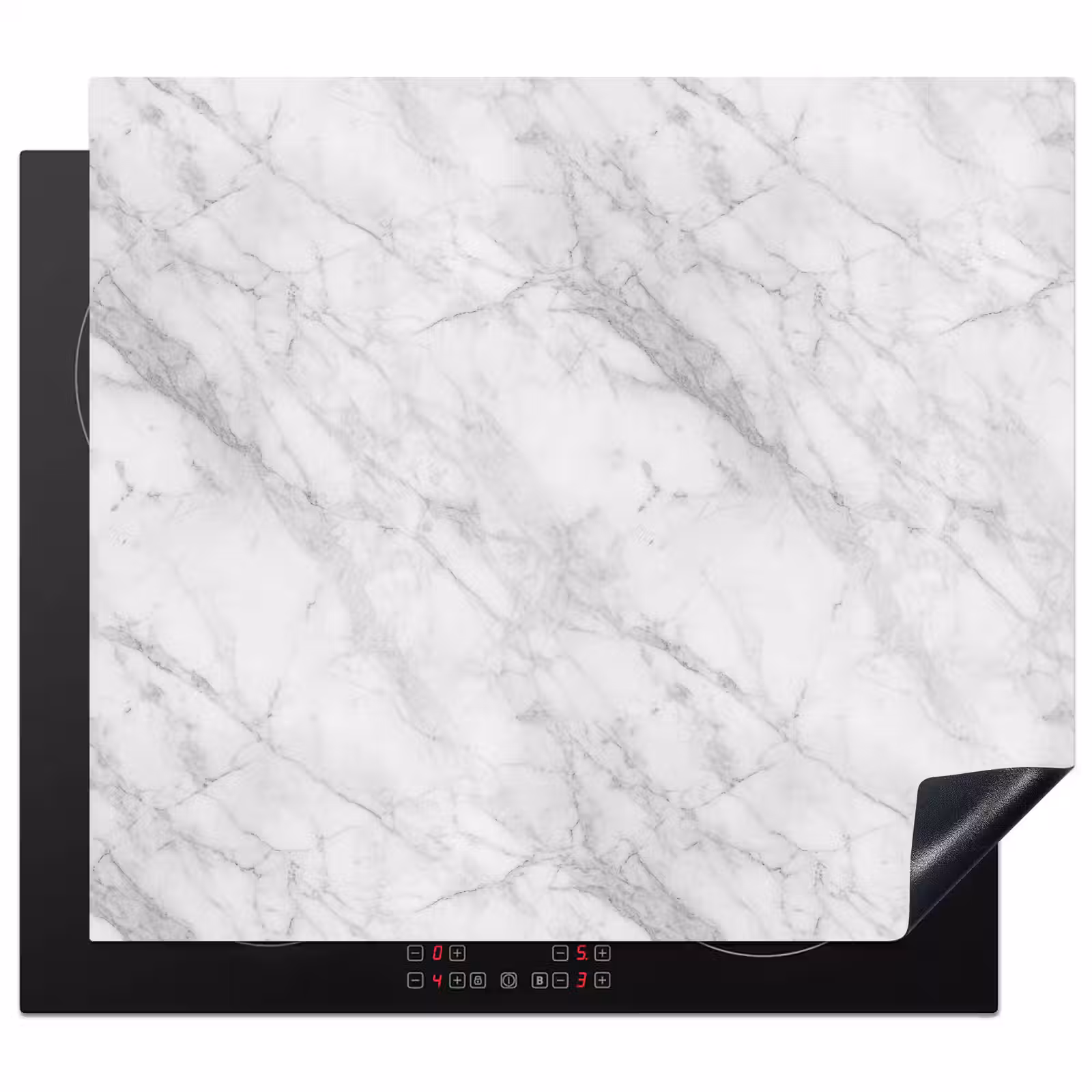 Induction hob protector - Classic - Marble - Gray — 1