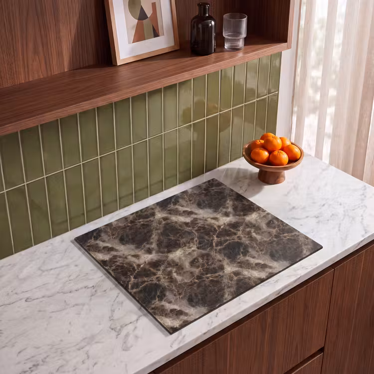 Induction hob protector - Brown - Gold - Marble — 4