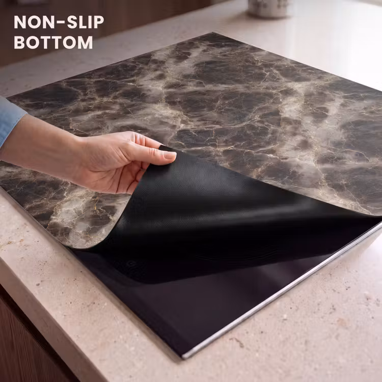 Induction hob protector - Brown - Gold - Marble — 5