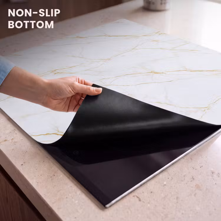 Induction hob protector - White - Marble - Gold - Luxurious — 5
