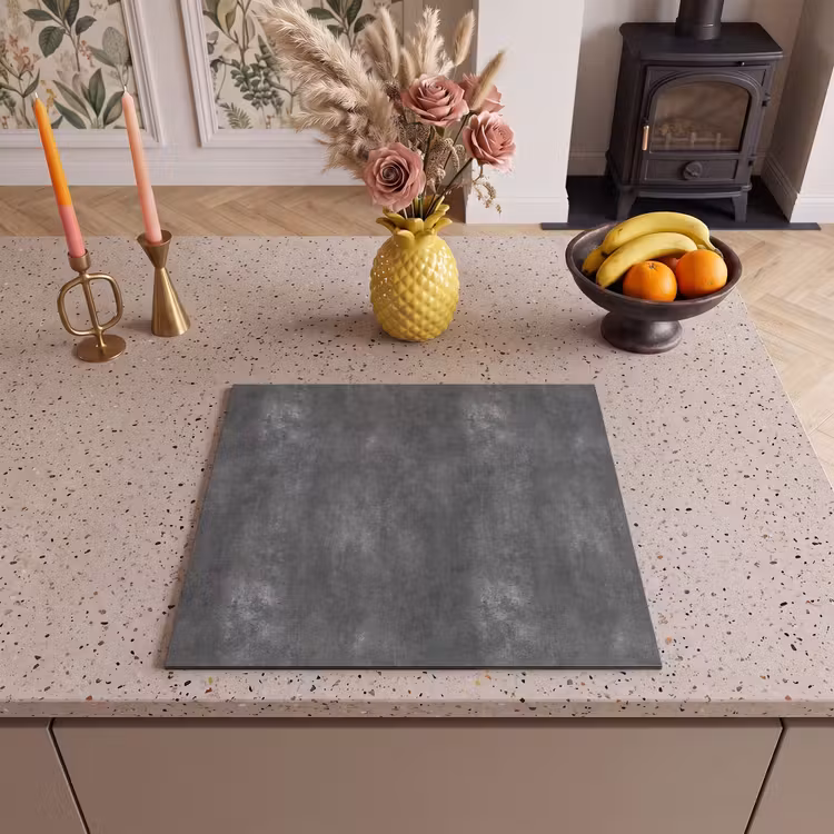 Induction hob protector - Dark gray - Rough - Concrete — 3