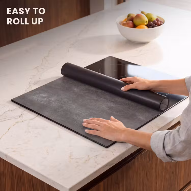 Induction hob protector - Dark gray - Rough - Concrete — 6