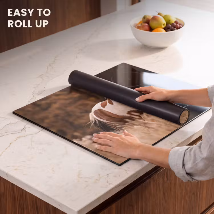 Induction hob cover - Horse - Brown - Grass — 6