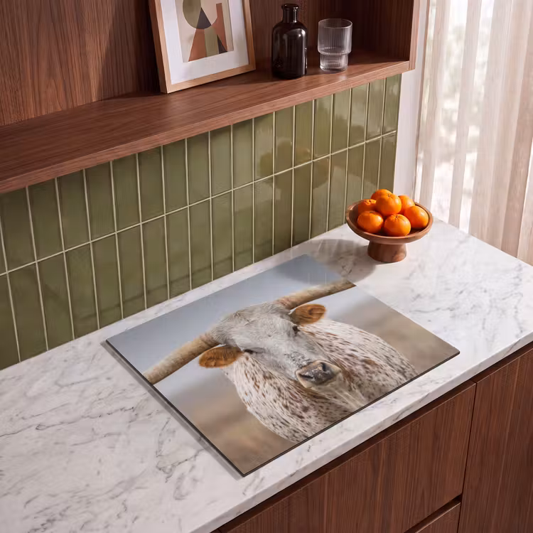 Induction hob cover - Longhorn - Grass Field - Animal — 4