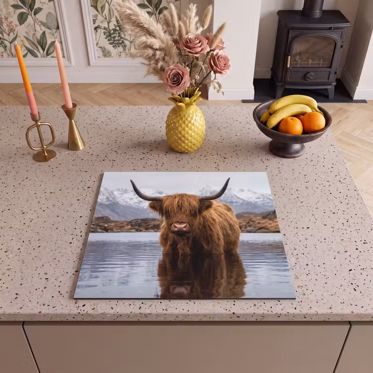 Induction hob cover - Scotch highlander - Brown - Water — 3
