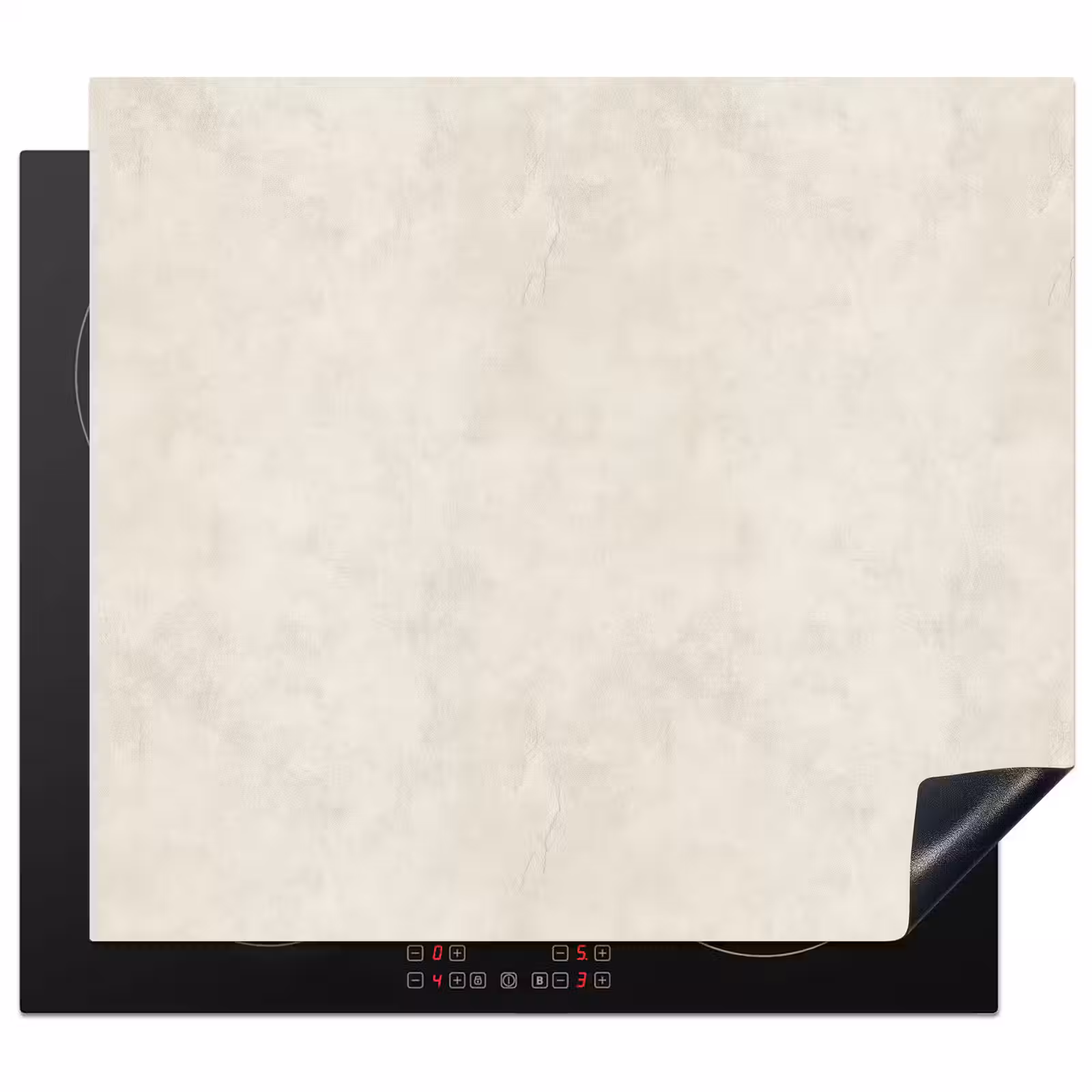 Induction hob protector - Cream - Smooth - Concrete — 1