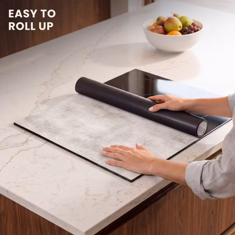 Induction hob protector - Gray - Concrete - Weathered — 6