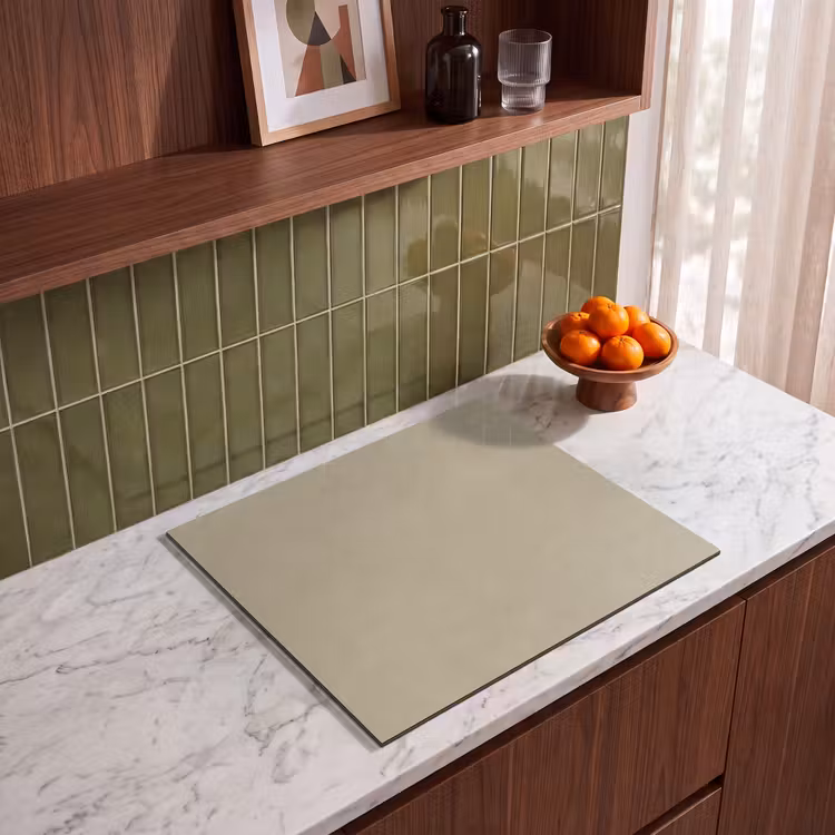 Induction hob protector - Sand color - Granular texture - Concrete — 4