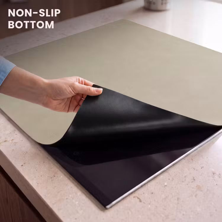 Induction hob protector - Sand color - Granular texture - Concrete — 5
