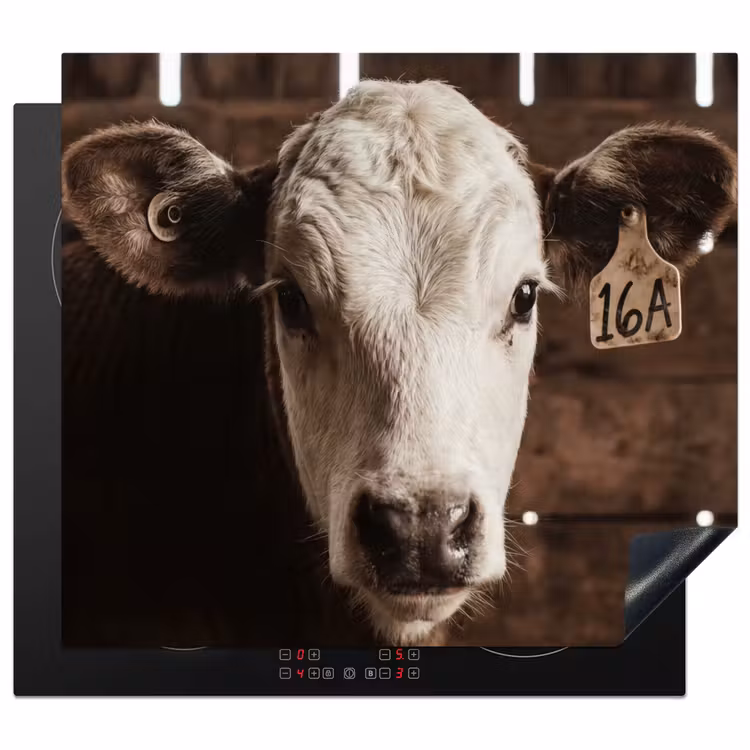 Induction hob cover - Calf - Earmark - Wooden stable — 1