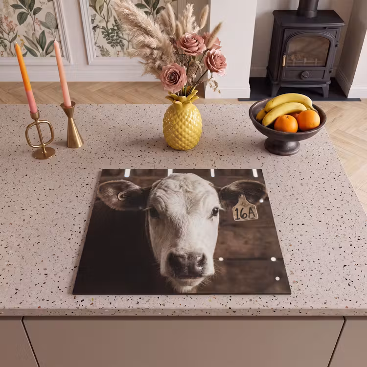 Induction hob cover - Calf - Earmark - Wooden stable — 3