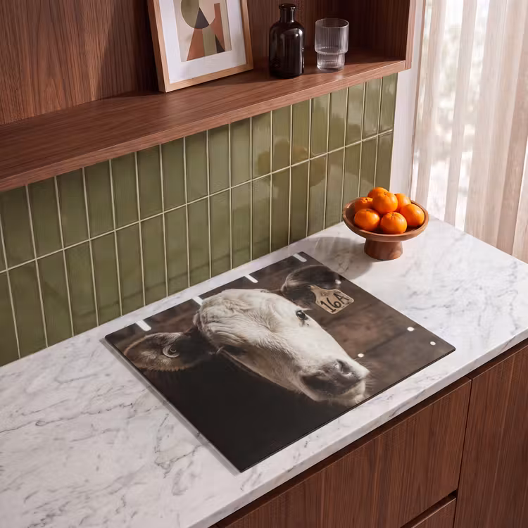 Induction hob cover - Calf - Earmark - Wooden stable — 4