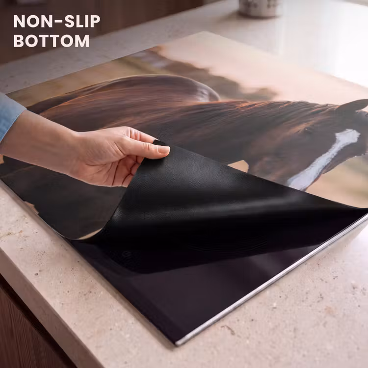 Induction hob cover - Horse - Sunset - Brown — 5
