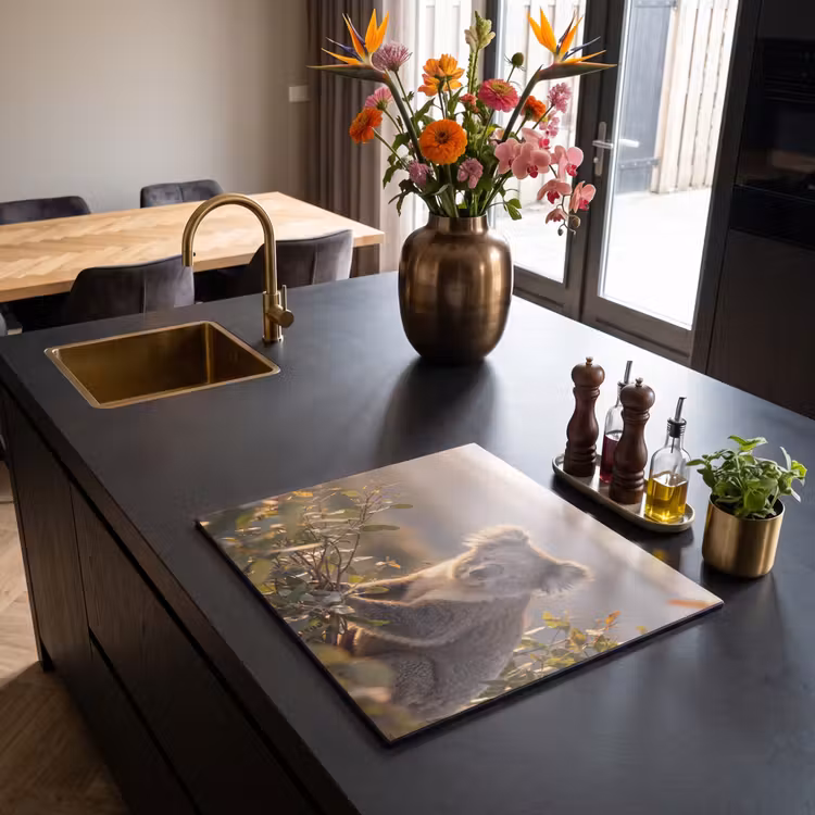 Induction hob cover - Koala - Leaves - Morning light — 2