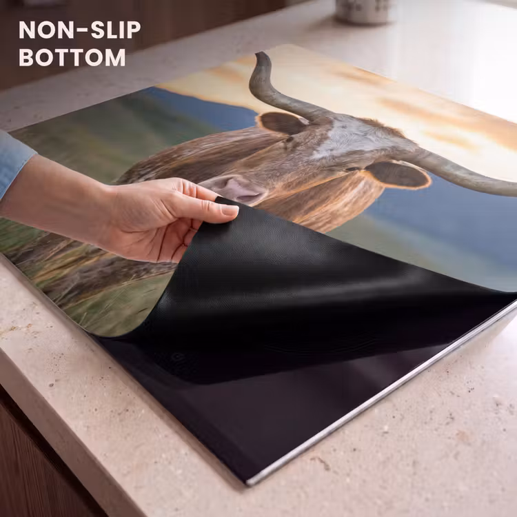 Induction hob cover - Longhorn - Landscape - Sunset — 5