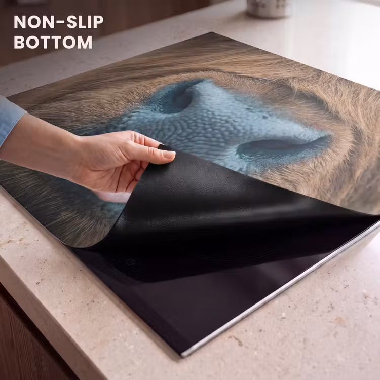 Induction hob cover - Scottish highlander - Nose - Brown — 5