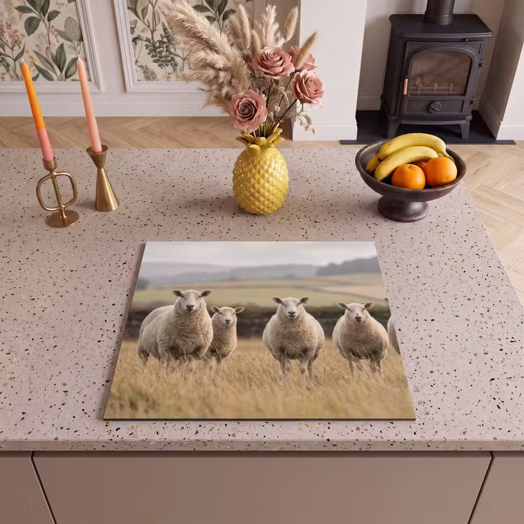 Induction hob cover - Sheep - Pasture landscape - Hills — 3
