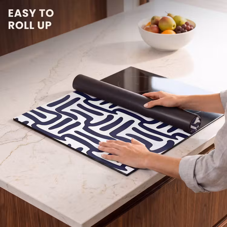 Induction hob protector - Abstract - Modern - Blue — 6