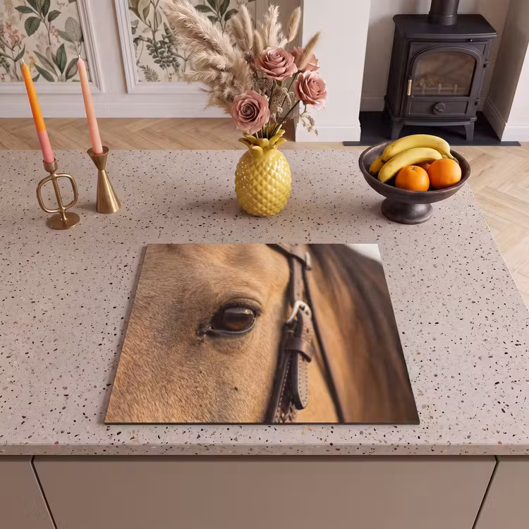 Induction hob cover - Horse - Eye - Brown — 3