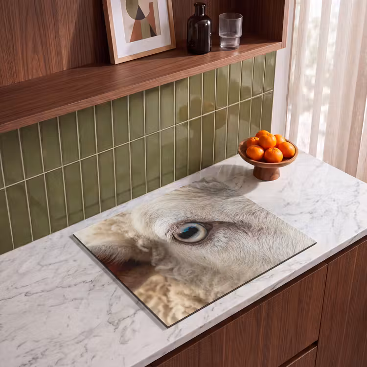 Induction hob cover - Sheep - Eye - White — 4