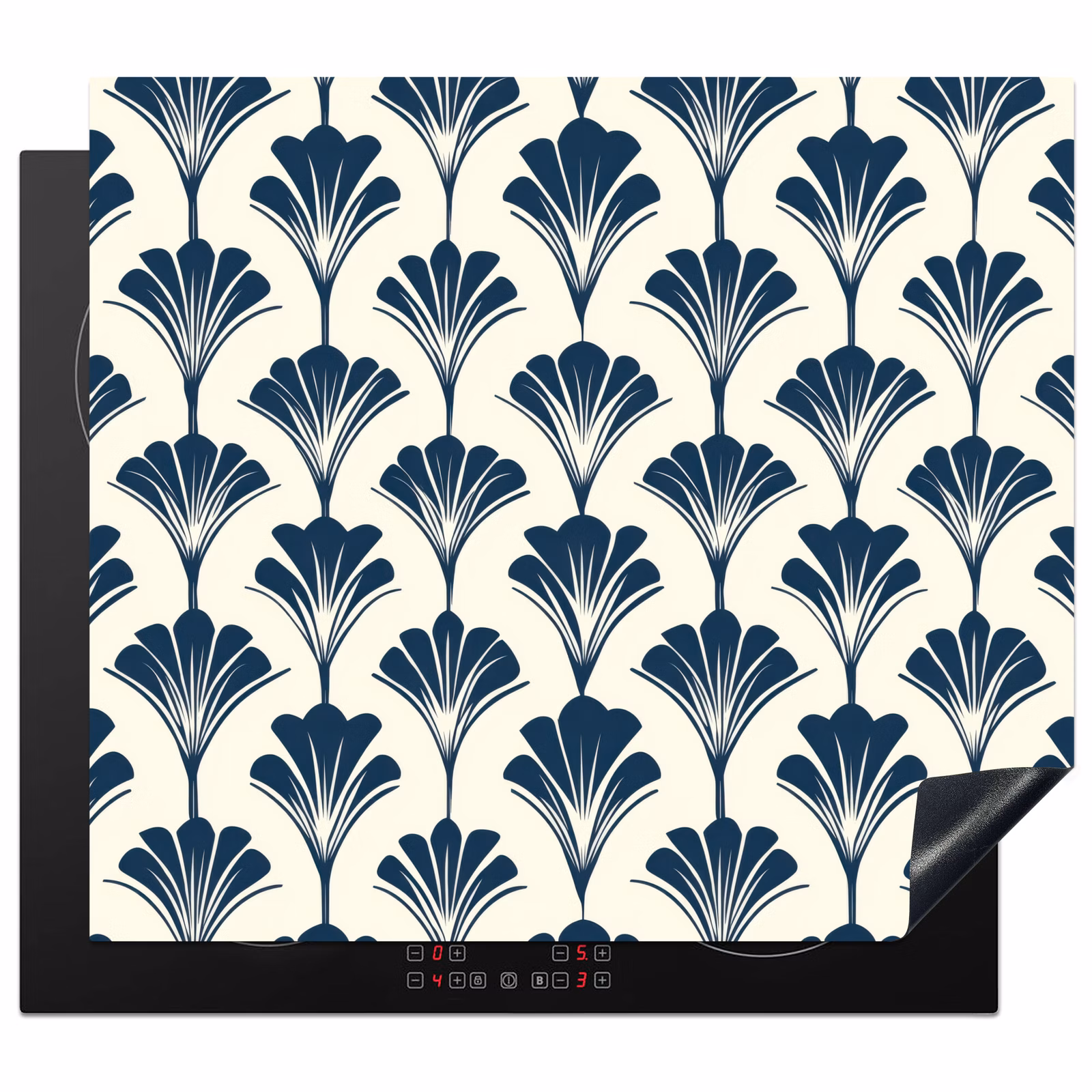 Induction hob protector - Classic - Motif - Blue — 1