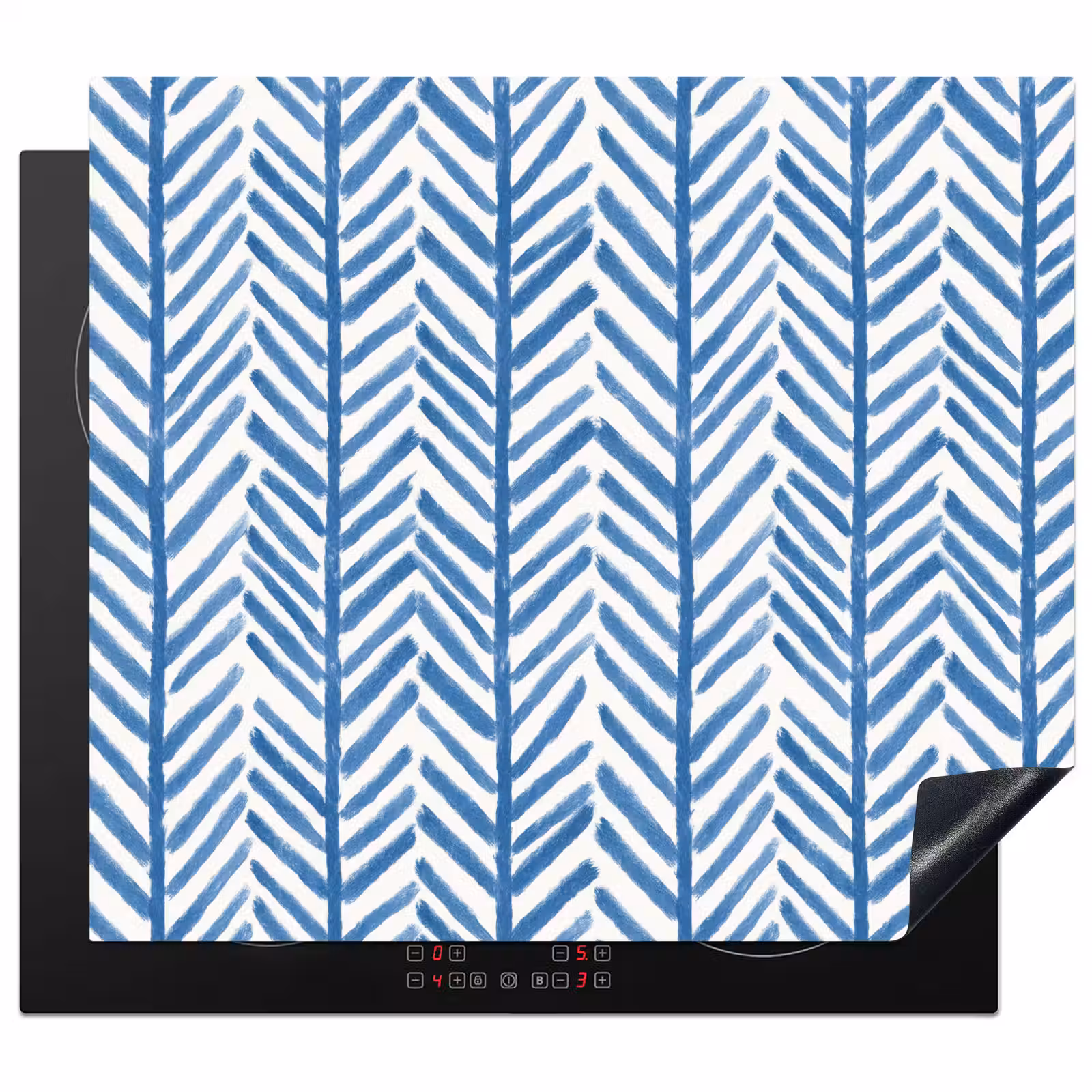 Induction hob protector - Pattern - Stripe - Blue — 1