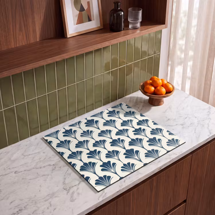 Induction hob protector - Classic - Motif - Blue — 4