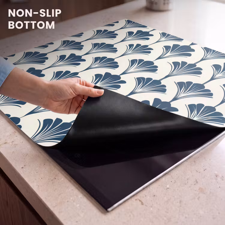 Induction hob protector - Classic - Motif - Blue — 5