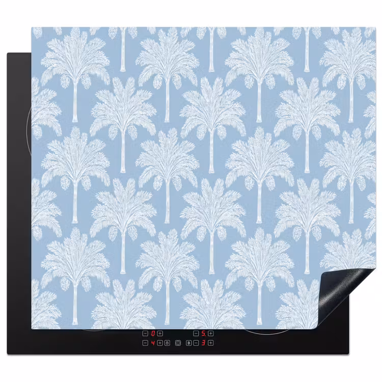 Induction hob protector - Palm Tree - Modern - Blue — 1