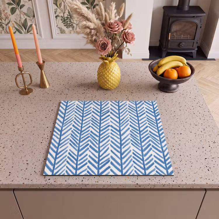 Induction hob protector - Pattern - Stripe - Blue — 3