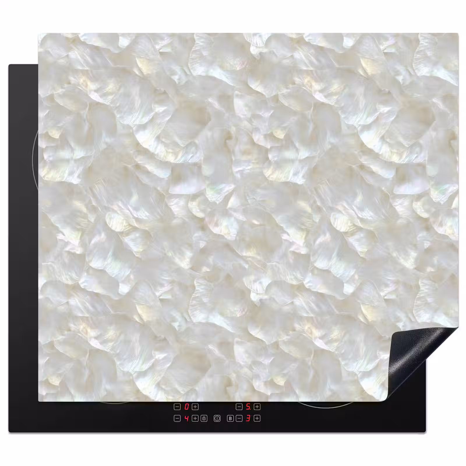 Induction hob protector - Pearl Gloss - White - Shell — 1