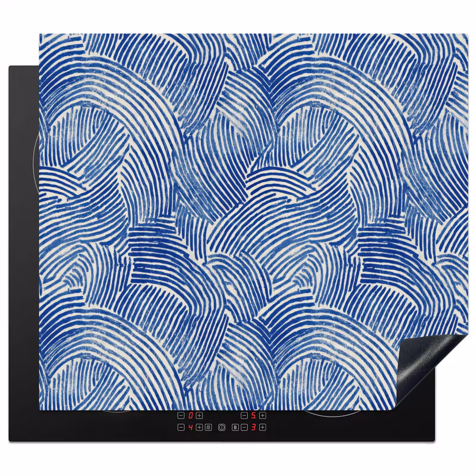 Induction hob protector - Modern - Abstract - Blue — 1