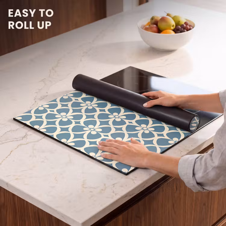 Induction hob protector - Pattern - Symmetrical - Blue — 6