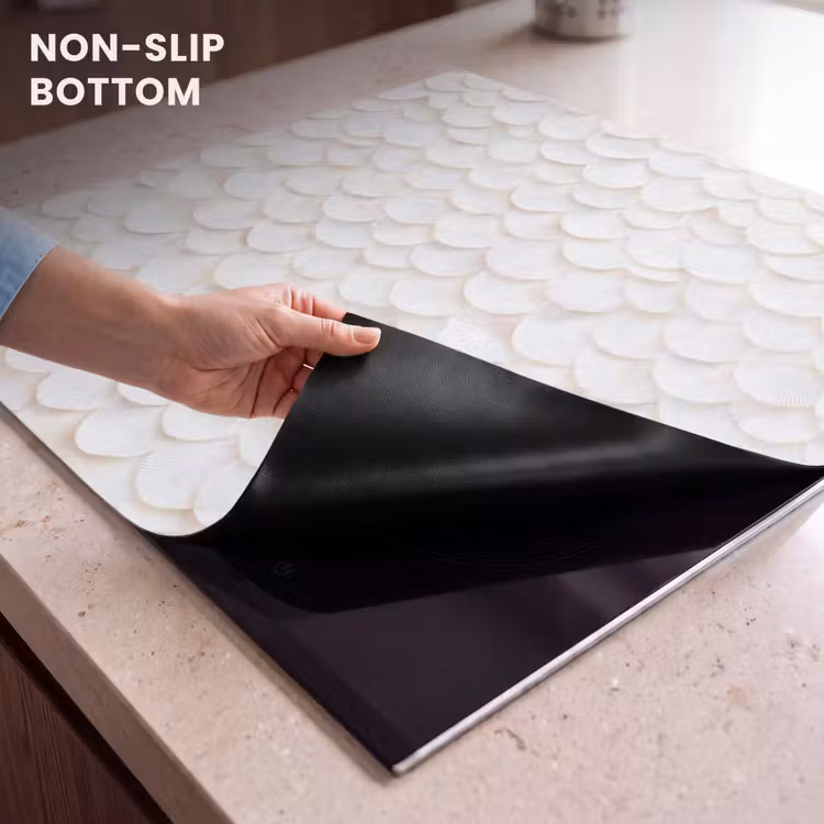 Induction hob protector - Scales - White - Elegant — 5