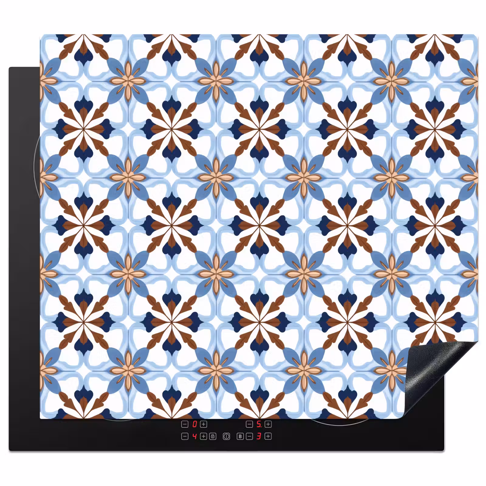 Induction hob protector - Ornament - Tile - Colorful — 1