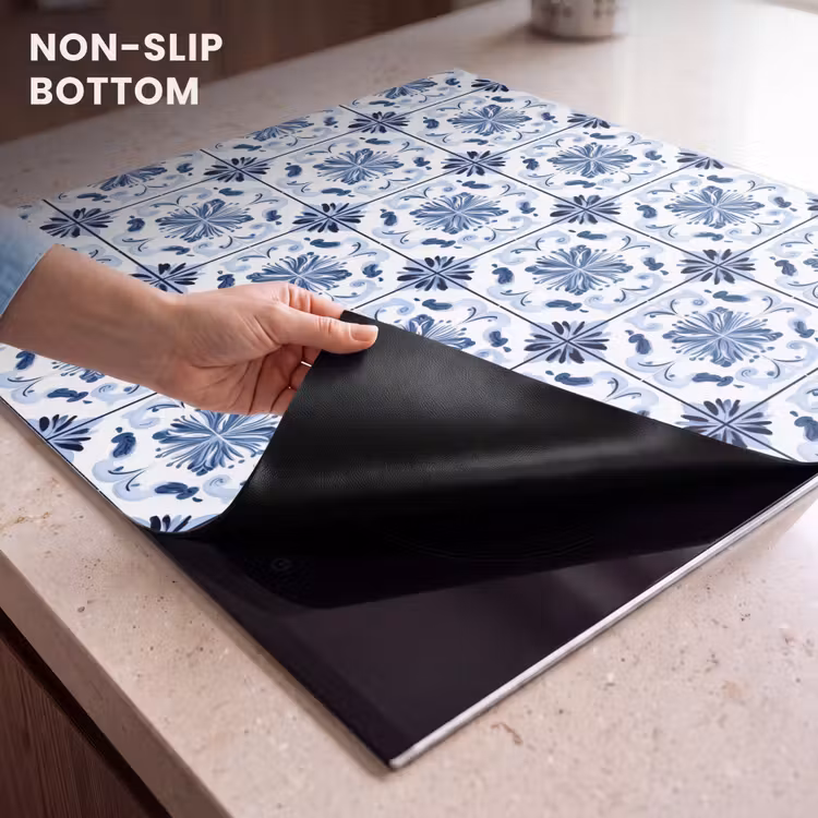 Induction hob protector - Pattern - Tile - Blue — 5