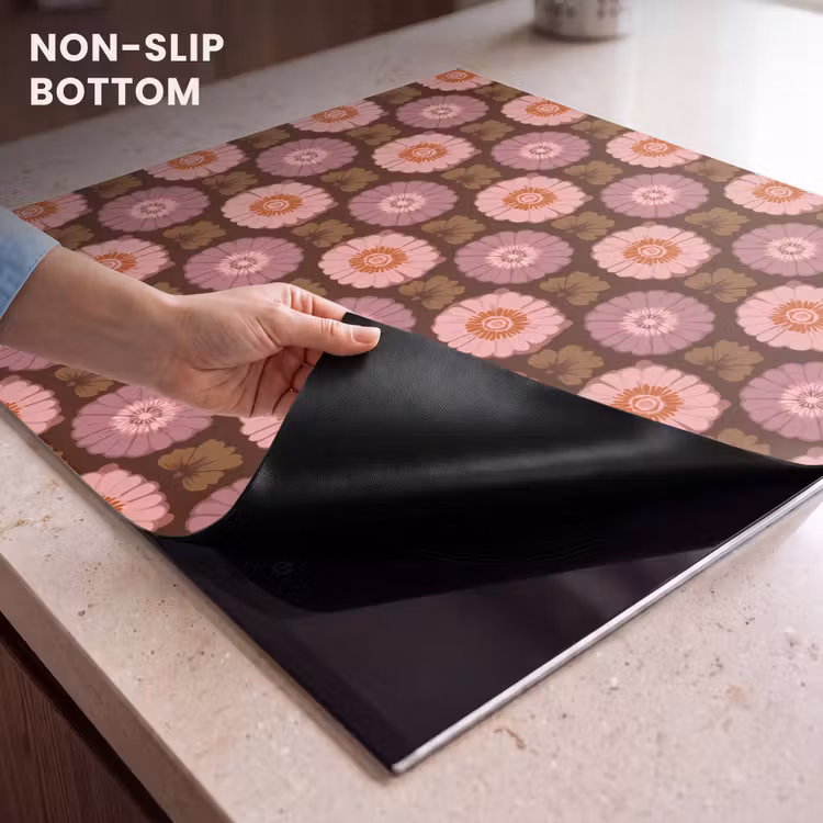 Induction hob protector - Retro - Daisy - Pink — 5