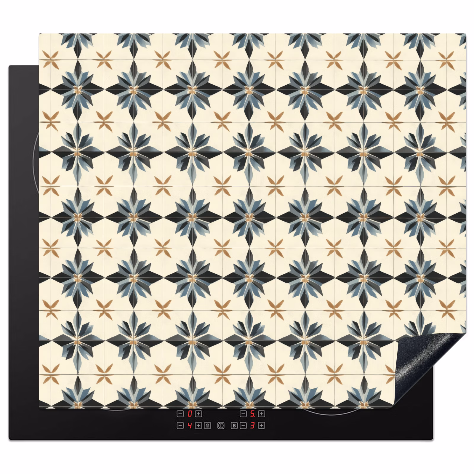 Induction hob protector - Ornamental - Ornament - Blue — 1
